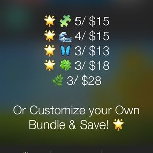 Mix & Match 🌟🍀🦋🧩🌟🌊🌿customizable bundles!